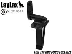 Laylax NINE BALL アジャスタブル ストレート トリガー BK [東京マルイ GBB P320フルサイズ対応] [カラー：ブラック / ゴールド]