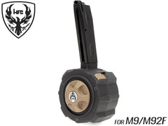 HFC ガスドラムマガジン 145Rds [適合：GLOCK / M9/M92F]