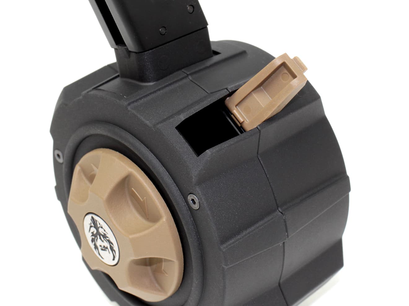 HFC ガスドラムマガジン 145Rds [適合：GLOCK / M9/M92F]