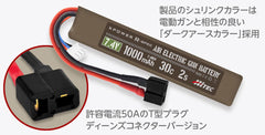 ハイテック Li-Po 7.4V 30C 2S(ディーンズ) [容量：1000mAh / 1200mAh]【ゆうパケット可】