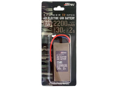ハイテック Li-Po 7.4V 30C 2S リポバッテリー [容量：1000mAh / 1500mAh / 2200mAh]【ゆうパケット可】