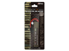 ハイテック Li-Po 7.4V 1000mAh 20C 2Sリポバッテリー [コネクター：タミヤ7.2V ミニS / ディーンズ2P]