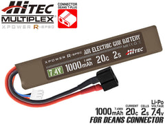 ハイテック Li-Po 7.4V 1000mAh 20C 2Sリポバッテリー [コネクター：タミヤ7.2V ミニS / ディーンズ2P]