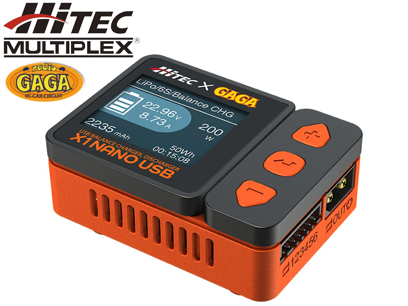 ハイテック X1 NANO USB バランス充・放電器 [カラー：ホワイト / ブラック]