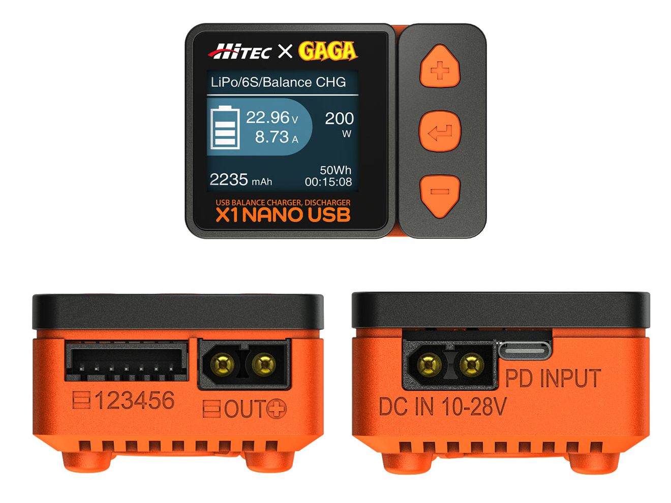 ハイテック X1 NANO USB バランス充・放電器 [カラー：ホワイト / ブラック]