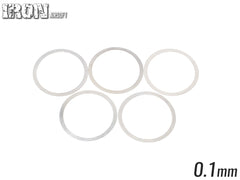 IRON AIRSOFT ステンレス バレルナットシムセット 5枚セット [厚み：0.5mm / 0.3mm / 0.1mm]
