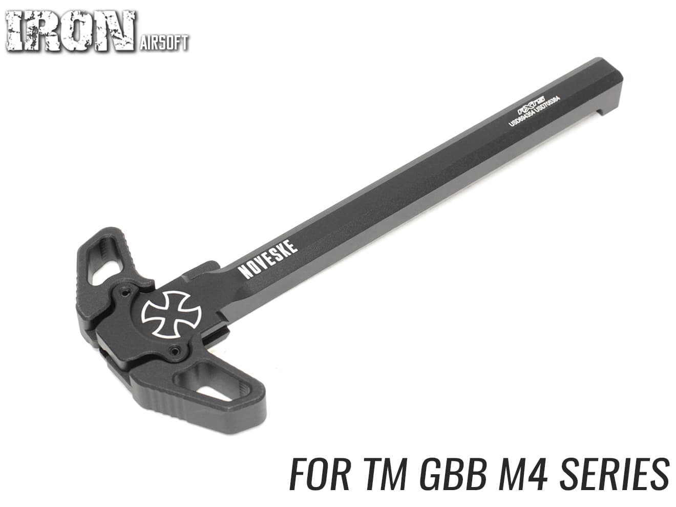 IRON AIRSOFT Raptorスタイル アンビチャージングハンドル M4 MWS [マーキング：RAINER ARMS / NOVESKE / AXTS / GEISSELE / SAI / SLR]
