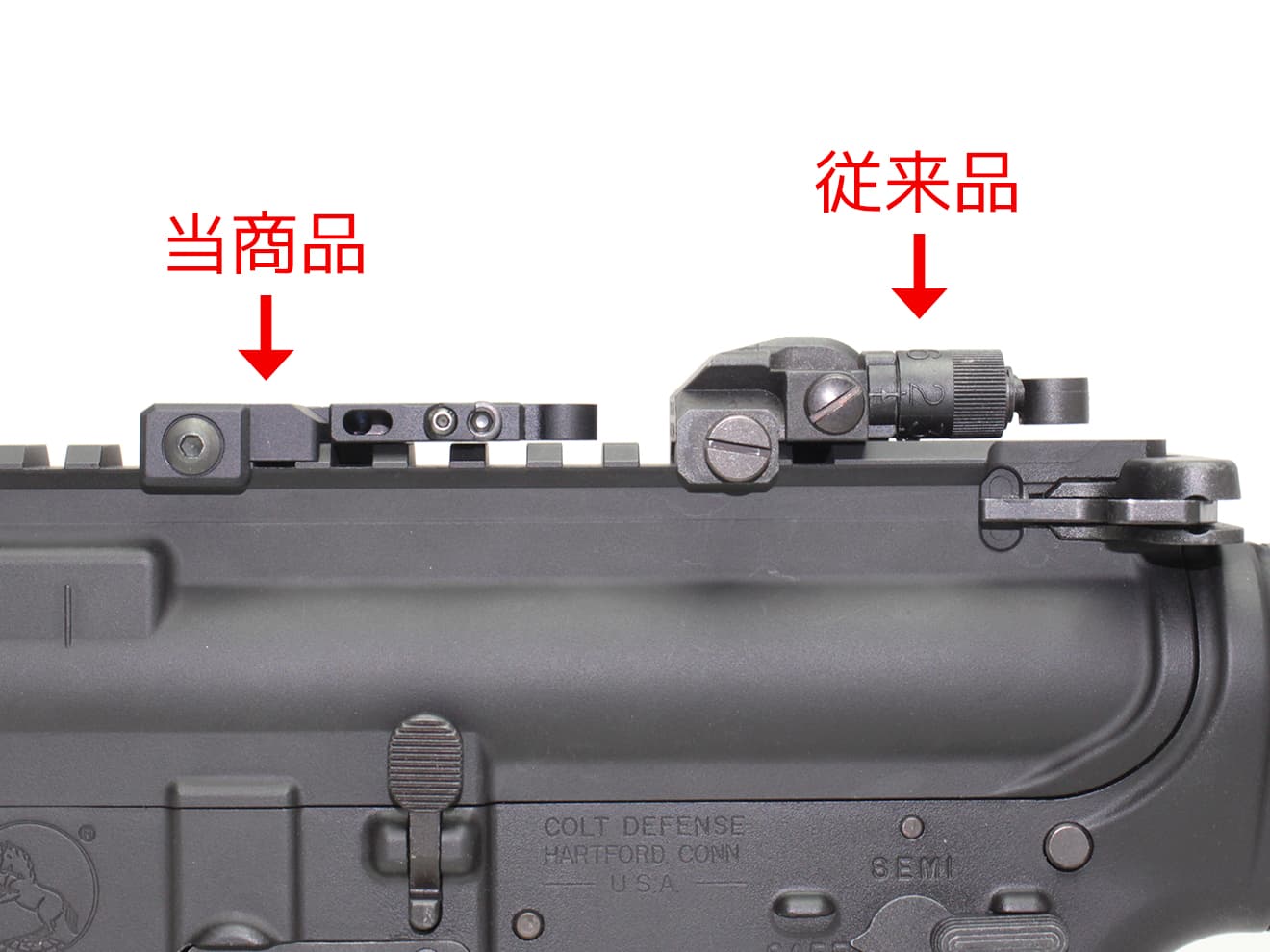 IRON AIRSOFT BOBROスタイル B.U.I.S. SBR サイトセット | ミリタリー