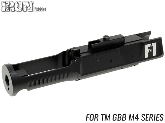 IRON AIRSOFT F1 FIRE ARMS アルミCNC ライトウェイト ボルトキャリア for TM GBB M4 [カラー：ブラック / ローズゴールド]