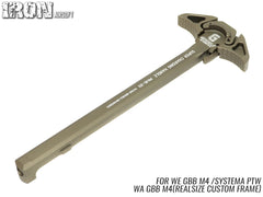 IRON AIRSOFT GEISSELEスタイル スーパーアンビチャージングハンドル PTW／WE GBB M4 [カラー：ブラック / DDC]