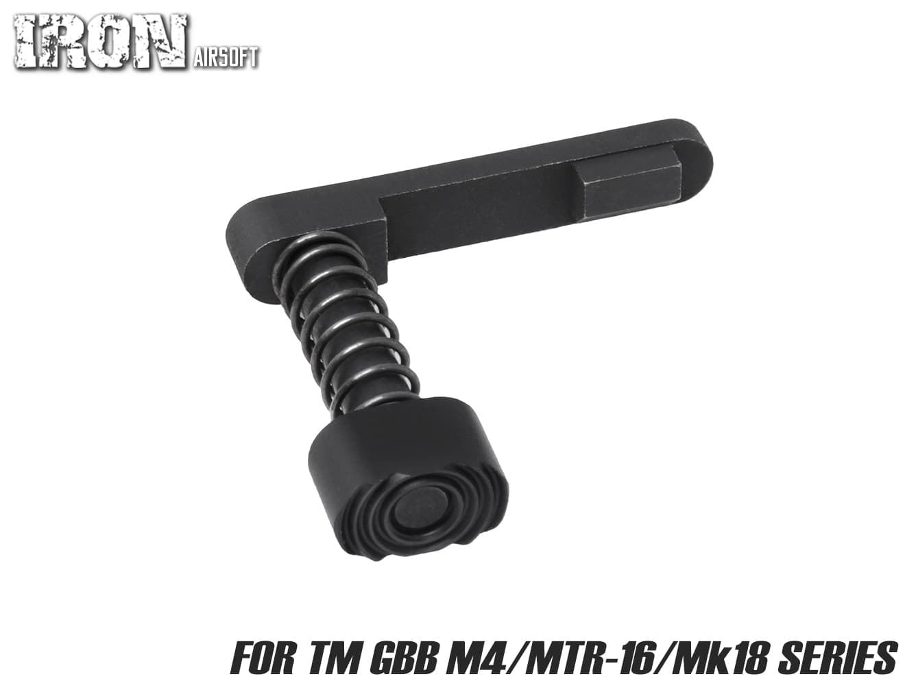 IRON AIRSOFT AR-15 スチール マガジンキャッチ for TM GBB M4