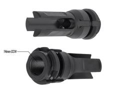 IRON AIRSOFT DEAD AIRタイプ KEYMO スチールCNC フラッシュハイダー 14CCW  [タイプ：ノーマルVer / リアルサイズVer]