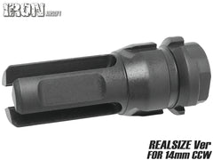 IRON AIRSOFT DEAD AIRタイプ KEYMO スチールCNC フラッシュハイダー 14CCW  [タイプ：ノーマルVer / リアルサイズVer]