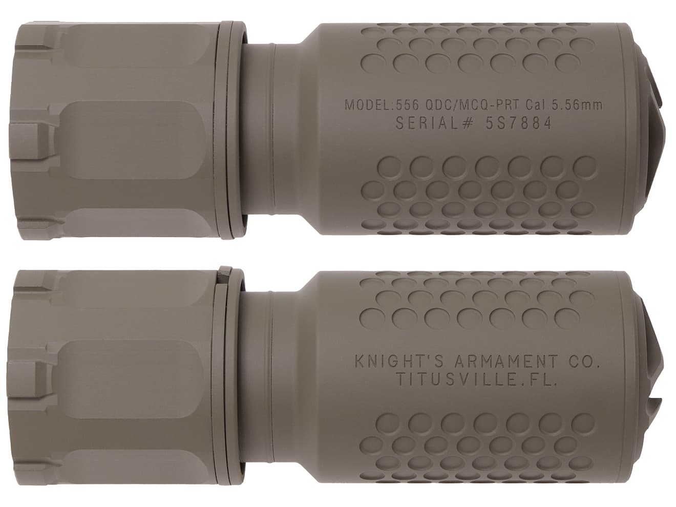 IRON AIRSOFT KACスタイル QDC/MCQ-PRT サプレッサー w/ サーマル