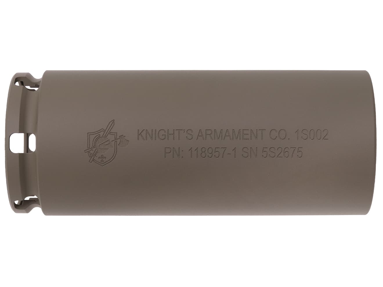 IRON AIRSOFT KACスタイル QDC/MCQ-PRT サプレッサー w/ サーマルカバー [カラー：BK / TAN]