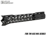 IRON AIRSOFT F-1 FIREARMS X7M M-LOK ハンドガード for AEG M4 [サイズ：7.5インチ / 13インチ]
