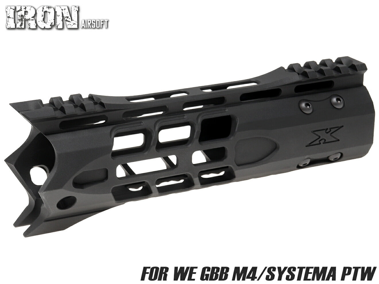 IRON AIRSOFT F-1 FIREARMS X7M M-LOK ハンドガード 7.5インチ for PTW/WE GBB M4 [サイズ：7.5インチ / 13インチ]