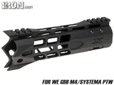 IRON AIRSOFT F-1 FIREARMS X7M M-LOK ハンドガード 7.5インチ for PTW/WE GBB M4 [サイズ：7.5インチ / 13インチ]
