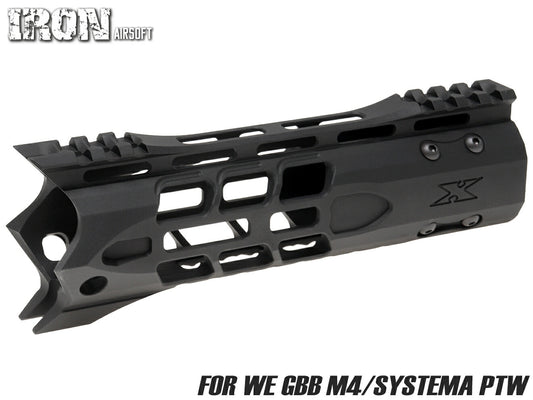 IRON AIRSOFT F-1 FIREARMS X7M M-LOK ハンドガード 7.5インチ for PTW/WE GBB M4 [サイズ：7.5インチ / 13インチ]