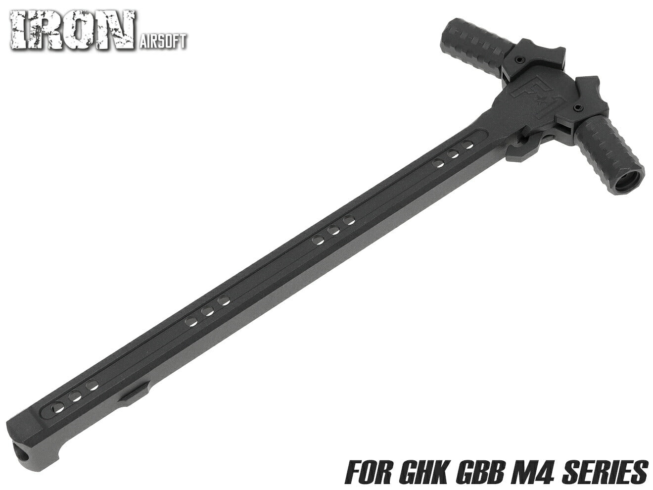 IRON AIRSOFT F-1 FIREARMS アルミCNC アンビチャージングハンドル [対応：WA・WE GBB M4・PTW / GHK GBB M4 / TM GBB M4]
