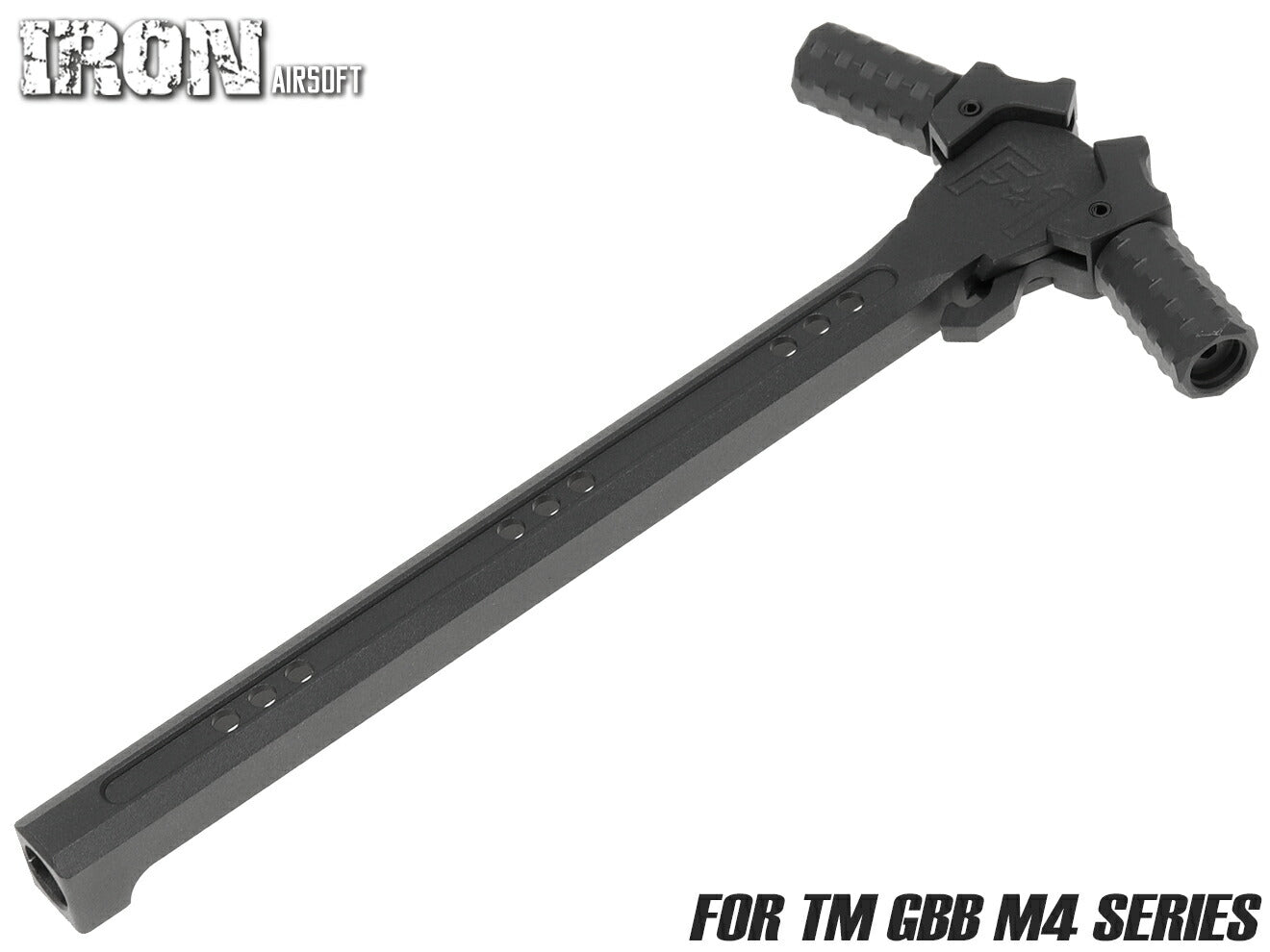 IRON AIRSOFT F-1 FIREARMS アルミCNC アンビチャージングハンドル [対応：WA・WE GBB M4・PTW / GHK GBB M4 / TM GBB M4]