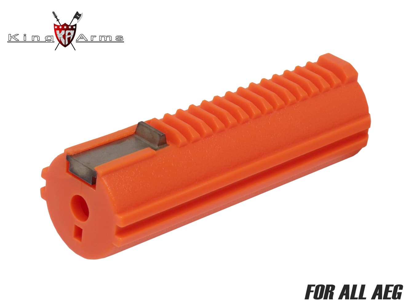 King Arms POM フルティースピストン 15T for AEG [カラー：ブラック / オレンジ]