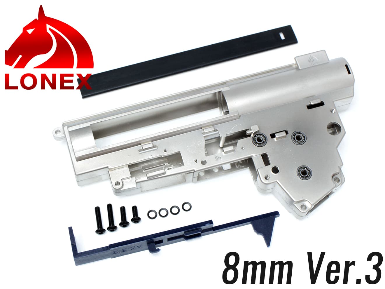 LONEX 8mm 強化メカボックスセット Ver2 M4/M16 [適合：Ver2 M4・M16 / Ver2 MP5 / Ver2 G3 / Ver3 AK・AUG]