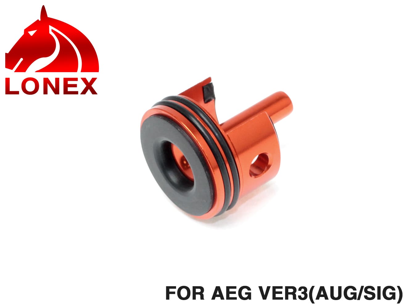 LONEX AEG アルミ シリンダーヘッド [適合：Ver2 / Ver3 / AUG・SIG / Ver6 / Ver7 / PSG-1 / LMG]