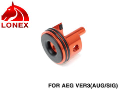 LONEX AEG アルミ シリンダーヘッド [適合：Ver2 / Ver3 / AUG・SIG / Ver6 / Ver7 / PSG-1 / LMG]