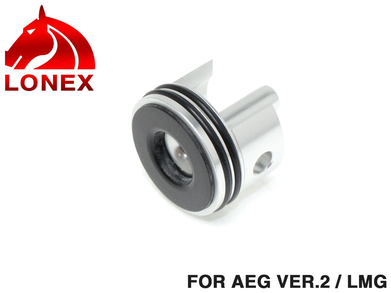 LONEX AEG アルミ シリンダーヘッド [適合：Ver2 / Ver3 / AUG・SIG / Ver6 / Ver7 / PSG-1 / LMG]