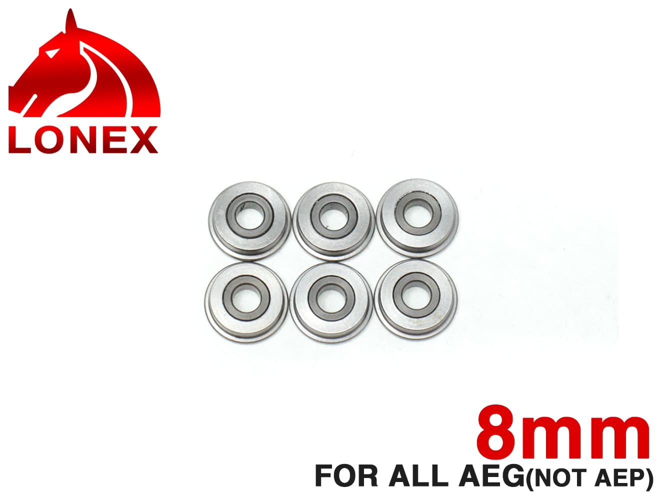 LONEX AEG 8mm 2ピースブッシュ 軸受