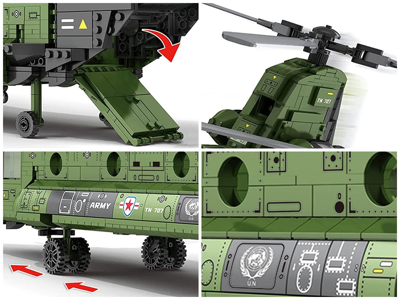 AFM CH-47 チヌーク 輸送ヘリコプター 1622Blocks | ミリタリーベース