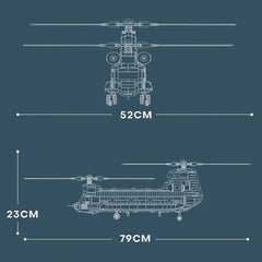 AFM CH-47 チヌーク 輸送ヘリコプター 1458Blocks