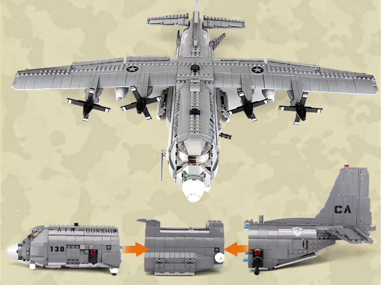 ac130 ガンシップ プラモデル エスワンフォー 1 144 AC-130U