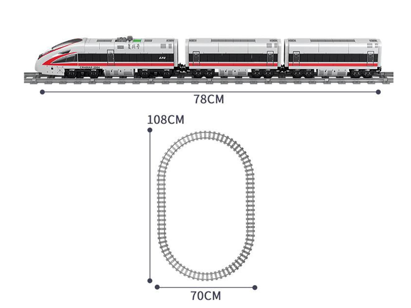 CRH 復興号 大陸新幹線 647Blocks [型式：CF400AF /  CF400BF]