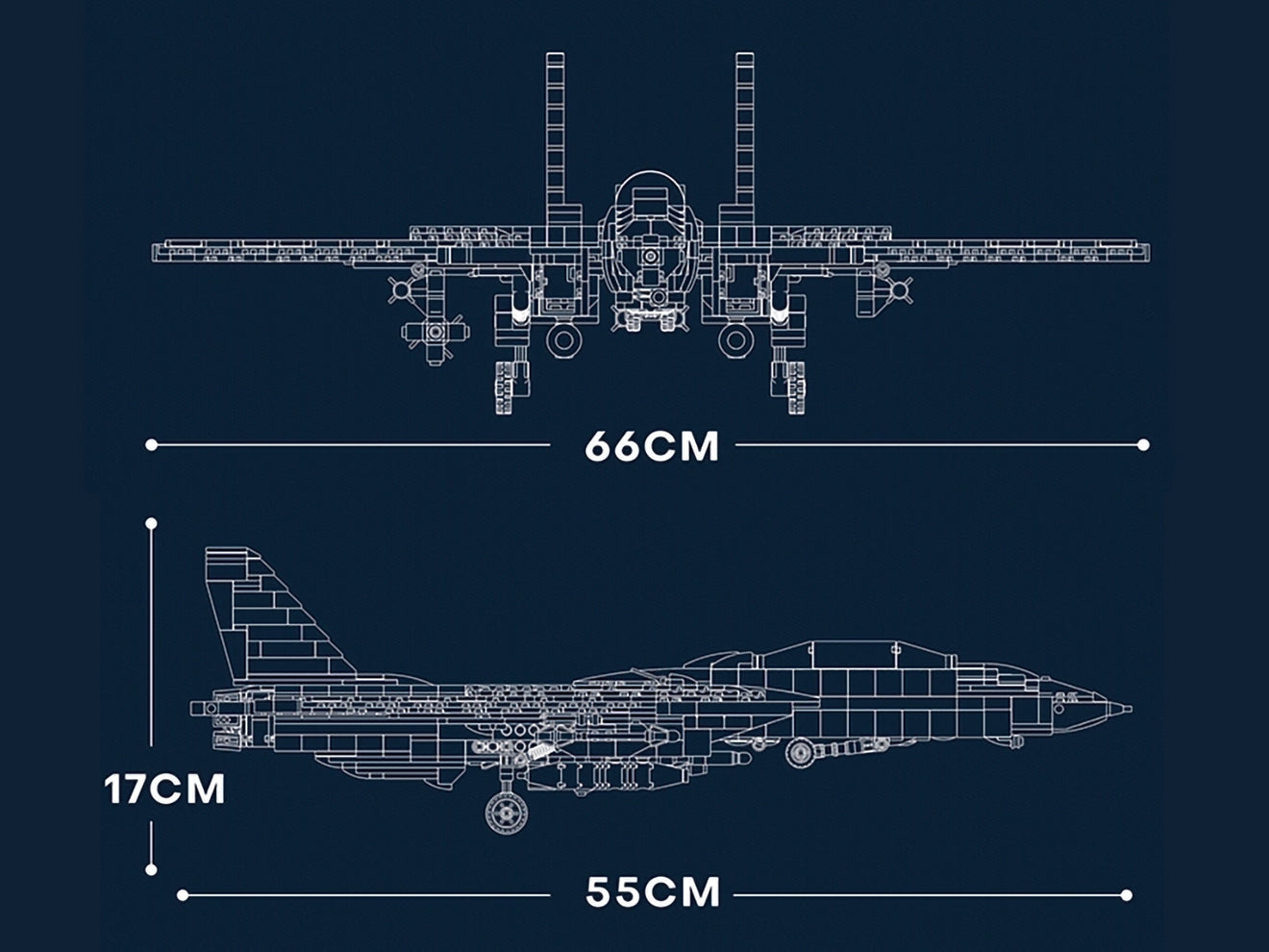 AFM F-14 トムキャット 1600Blocks | ミリタリーベース