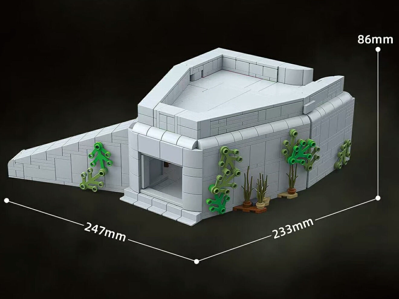 AFM ドイツ軍 「大西洋の壁」トーチカジオラマブロックセット 1232Blocks