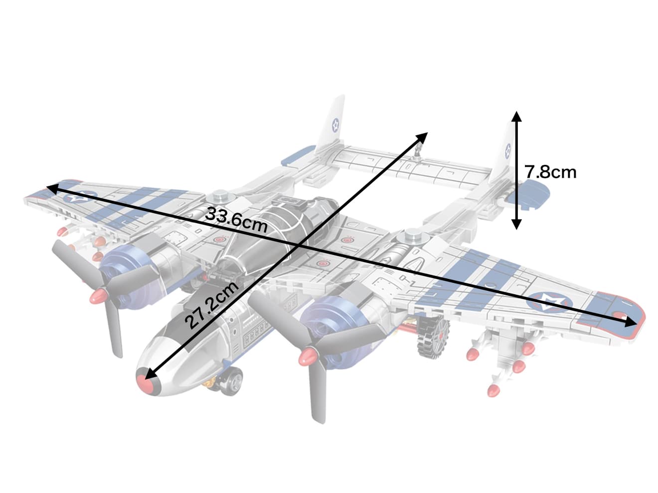 AFM P-38 ライトニング 479Blocks