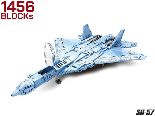 AFM 第5世代戦闘機 Su-57 1456Blocks 人形8体付
