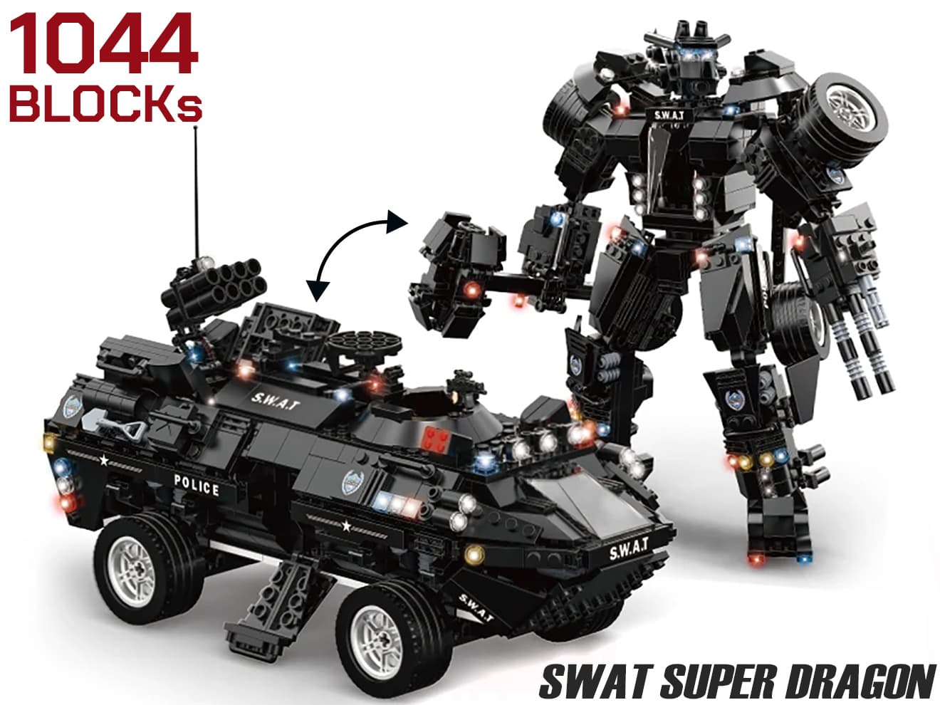 AFM SWAT シリーズ スーパードラゴン号 1044Blocks