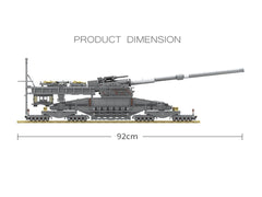 AFM ドイツ軍 80cm 列車砲 Dora 3846Blocks