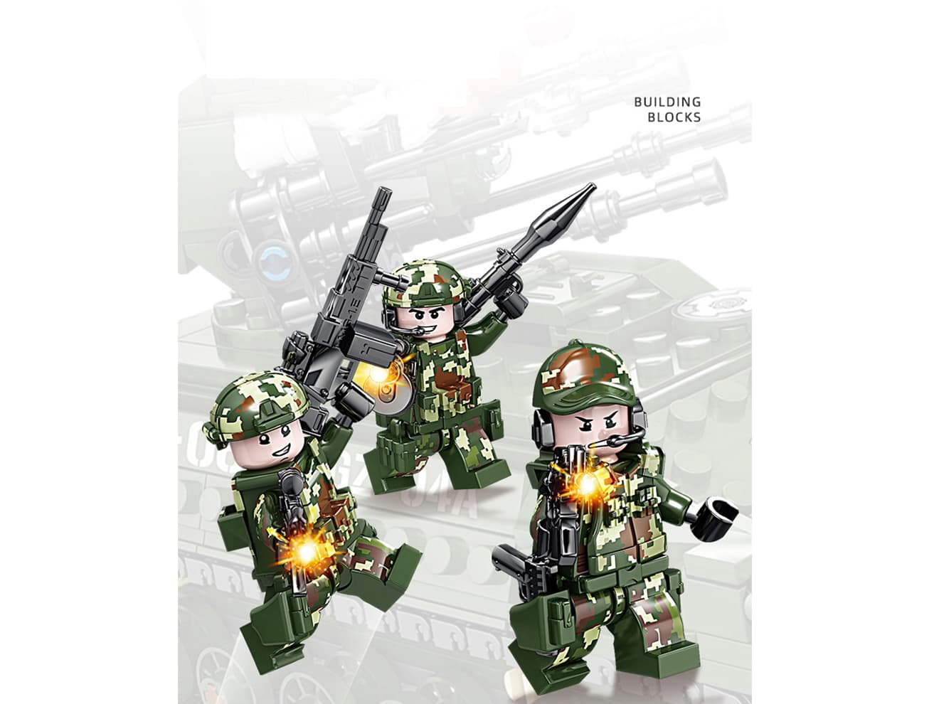 AFM 中国軍 AR-3（PHL-16) 自走式多弾ロケットランチャー 485Blocks