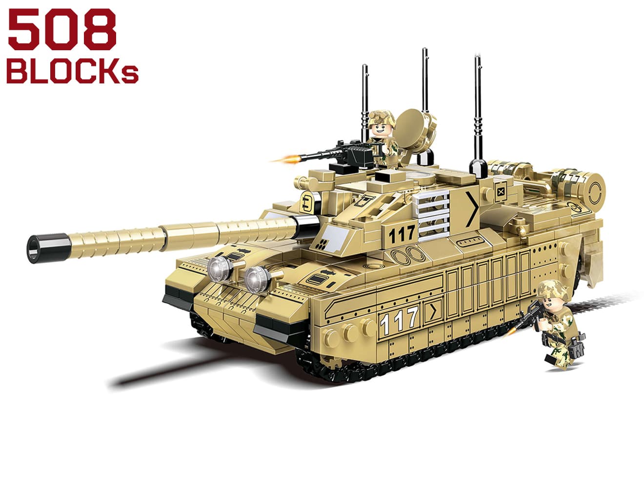 AFM ワールドタンクシリーズ イギリス軍 チャレンジャー2 主力戦車 508Blocks