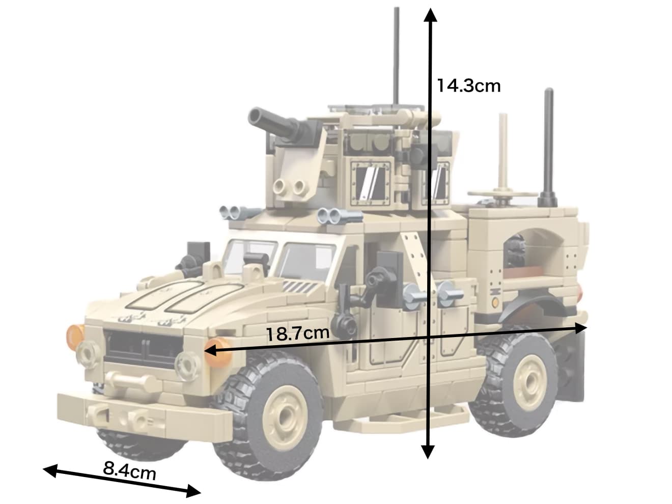 AFM M-ATV(MRAP) 耐地雷/伏撃防護装甲車 418Blocks | ミリタリーベース 