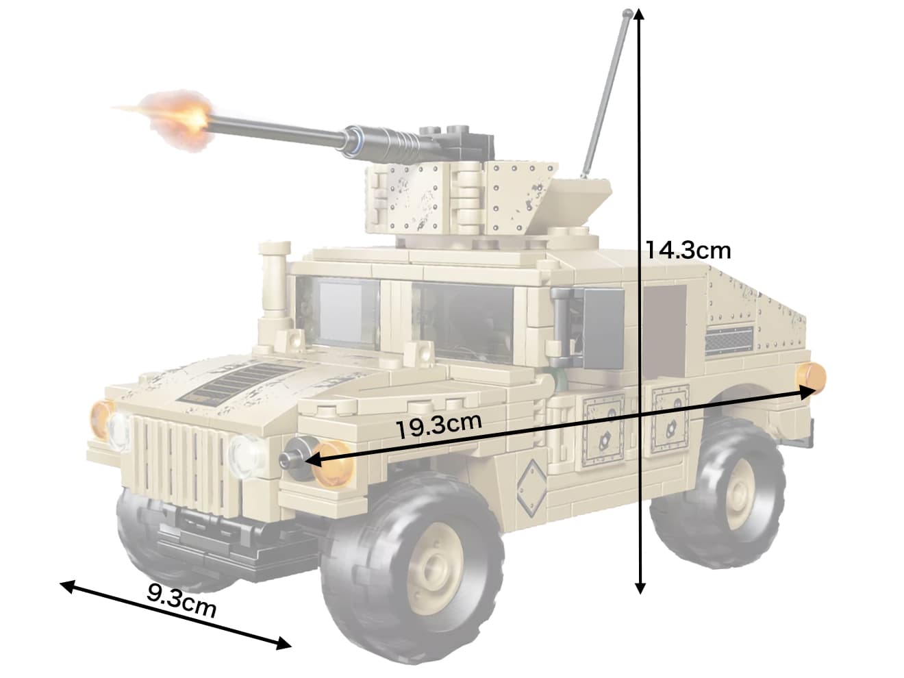 AFM M1114 HMMWV ハンウ゛ィー 497Blocks | ミリタリーベース