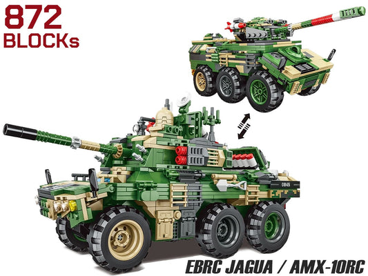 AFM EBRC ジャグア / AMX-10RC 偵察戦闘車 2in1 872Blocks