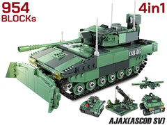 AFM AJAX(ASCOD SV)戦闘車両 4in1 954Blocks