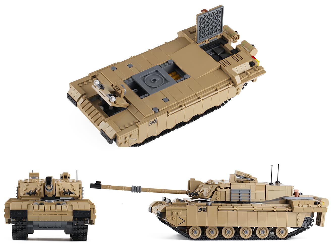 AFM チャレンジャー2 主力戦車 1441Blocks | ミリタリーベース