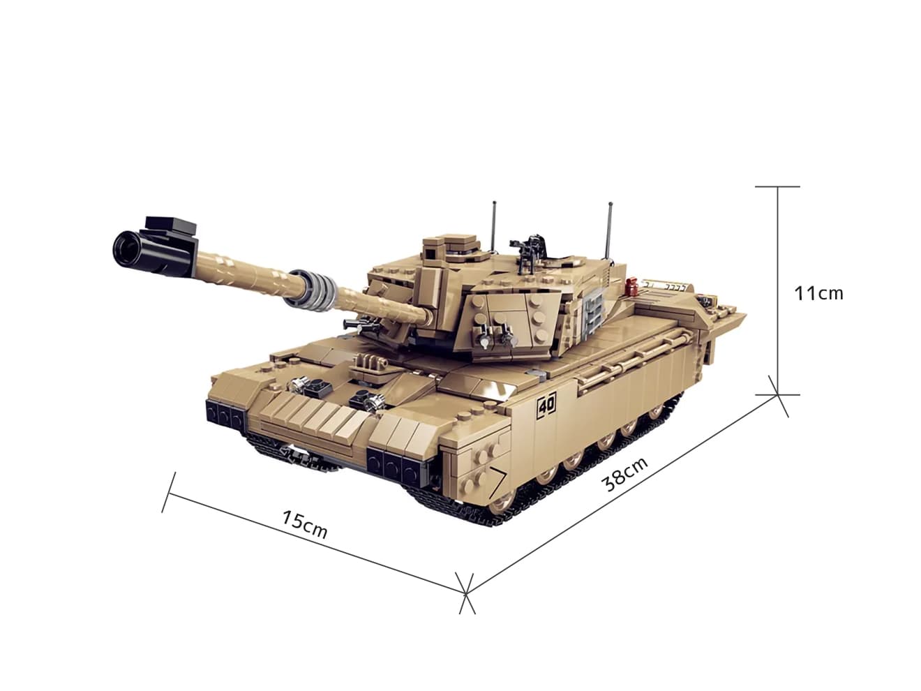 AFM チャレンジャー2 主力戦車 1441Blocks | ミリタリーベース 