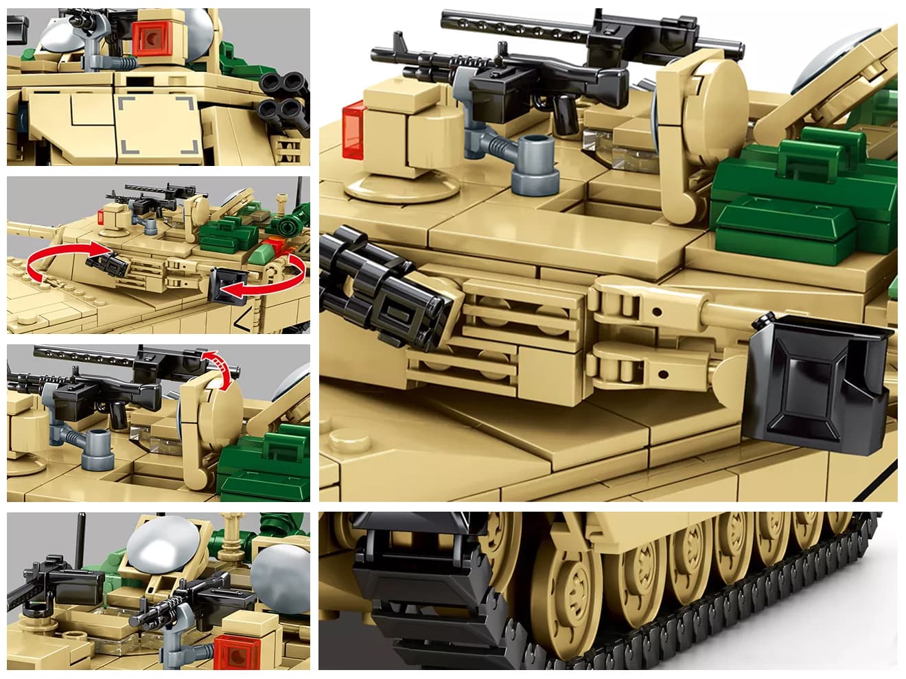 AFM M1A2 エイブラムス 主力戦車 1052Blocks | ミリタリーベース